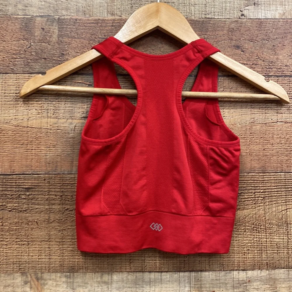 Lipstick Red Legend Longline Sports Bra